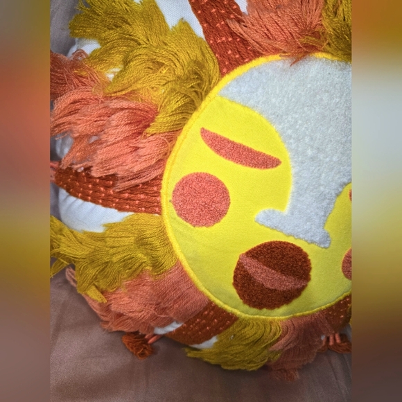Sun Face Decorative Pillow - Picture 3 of 5
